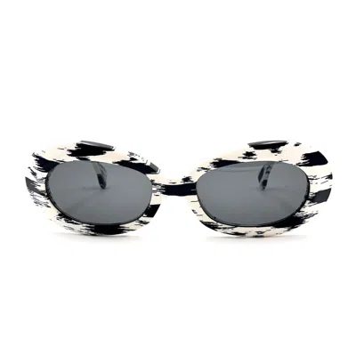 Alain Mikli D305 Edizione Speciale Dalmatians Sunglasses In White