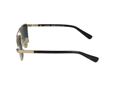 Lanvin Sunglasses In Gold/green