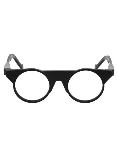 Vava Eyewear Silver Flex Hinges Acetate Optical Glasses In Black Silver Flex Hinges Euro