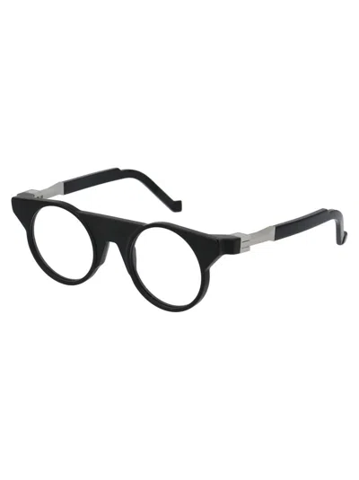 Vava Eyewear Silver Flex Hinges Acetate Optical Glasses In Black Silver Flex Hinges Euro
