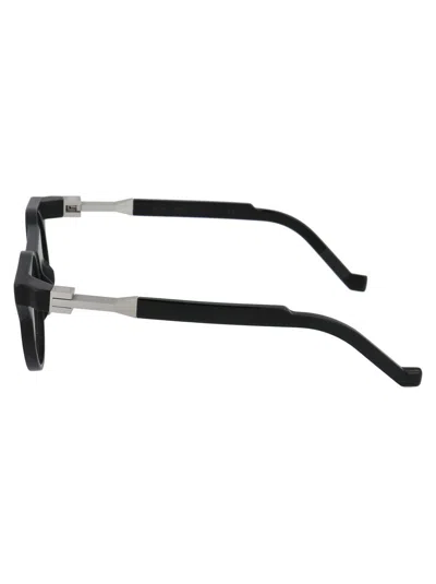 Vava Eyewear Silver Flex Hinges Acetate Optical Glasses In Black Silver Flex Hinges Euro