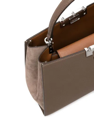 Tory Burch Eleanor Hand Bags Gray In Brown