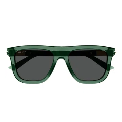 Gucci Eyewear Square Frame Sunglasses In Green