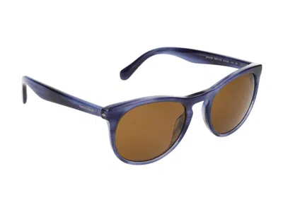 Giorgio Armani Sunglasses In Striated Blue