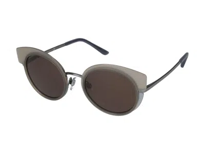 Giorgio Armani Sunglasses In Beige/blue/gunmetal Top