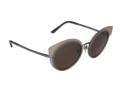 Giorgio Armani Sunglasses In Beige/blue/gunmetal Top