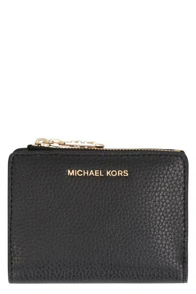 Michael Kors Md Snap Coin Billfold In Black