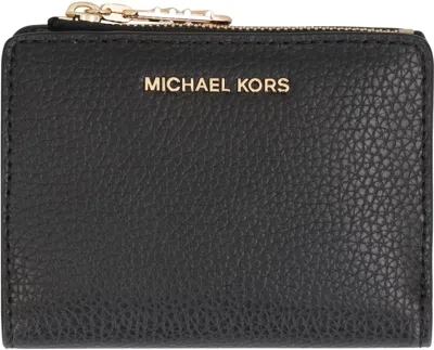 Michael Kors Md Snap Coin Billfold In Black