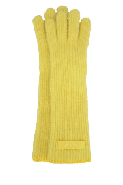 Jacquemus Les Gants Gros Grain In Yellow