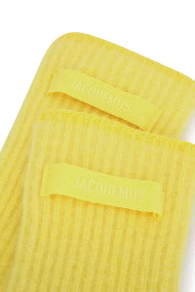 Jacquemus Les Gants Gros Grain In Yellow