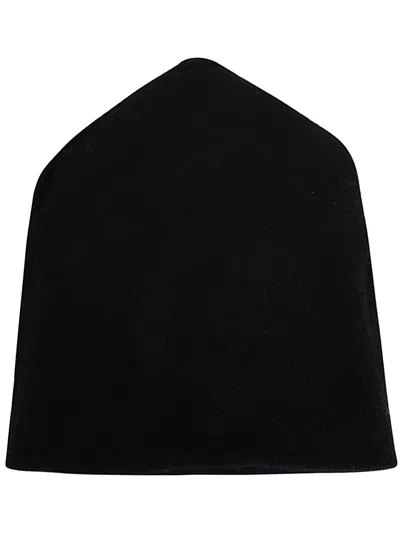 Shop Md75 Beanie Hat Embroidered Cashmere Accessories In Black