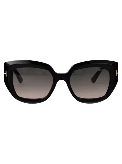 Tom Ford Square-frame Sunglasses In Black