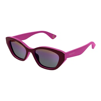 Gucci Eyewear Cat-eye Frame Sunglasses In Multicolor