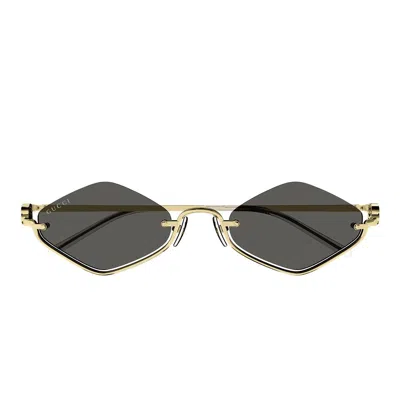 Gucci Eyewear Sunglasses In Gold
