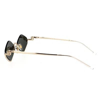 Gucci Eyewear Sunglasses In Gold
