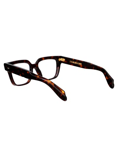 Cutler And Gross Square-frame Tortoiseshell Glasses In 02 Dark Turtle