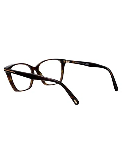 Tom Ford Blue Light Block Cat Eye Ladies Eyeglasses Ft5949-b 001 56 In 052 Avana Scura