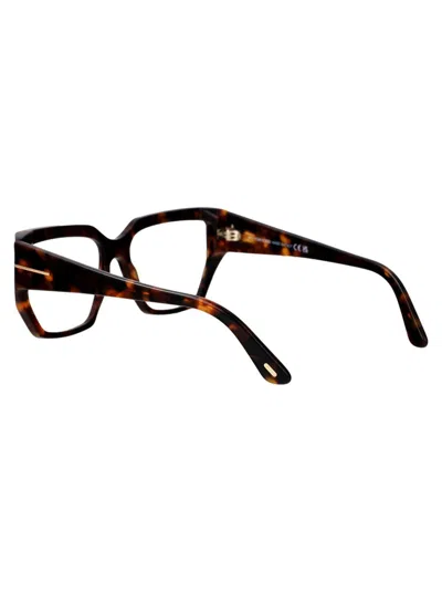 Tom Ford Blue Light Block Cat Eye Ladies Eyeglasses Ft5949-b 001 56 In 052 Avana Scura