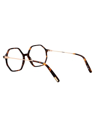 Tom Ford Blue Light Block Cat Eye Ladies Eyeglasses Ft5949-b 001 56 In 052 Avana Scura