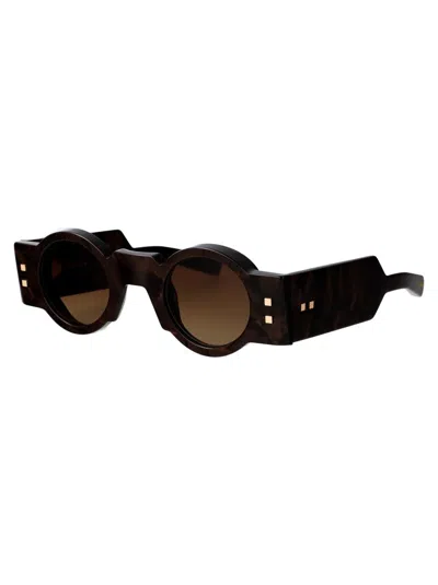Shop Balmain Sunglasses In Brn - Gld