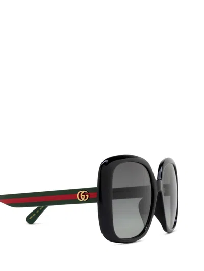 Gucci Rectangular-frame Acetate Sunglasses In Black