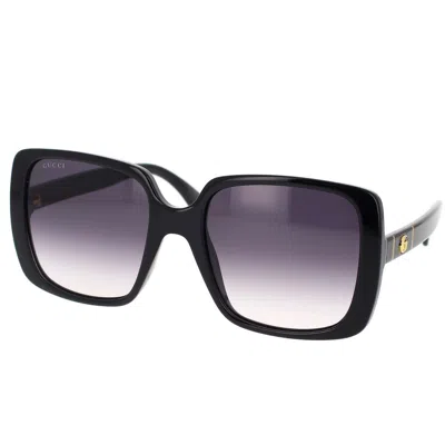 Gucci Interlocking G Oversized Square-frame Sunglasses In Black
