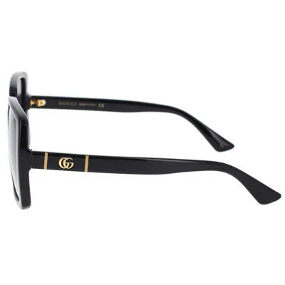 Gucci Interlocking G Oversized Square-frame Sunglasses In Black
