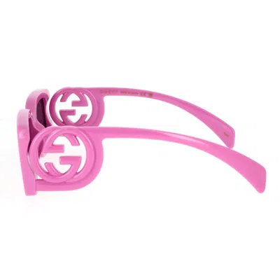 Gucci Eyewear Rectangle Frame Sunglasses In Pink