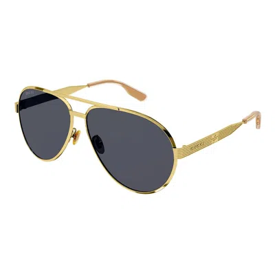 Gucci Eyewear Sunglasses In Gold