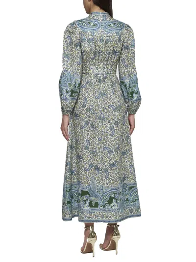 Shop Zimmermann Dresses In Green Paisley