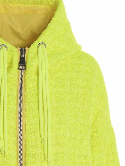 Khrisjoy Chris Windbreaker Tweed Casual Jackets And Parka Yellow In Yellow