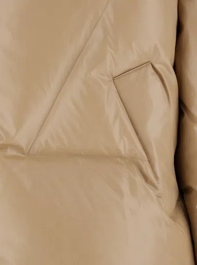 Khrisjoy Khris Shiny Down Jacket In Beige
