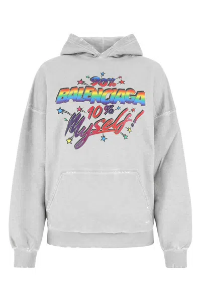 Shop Balenciaga Sweatshirts In Grey