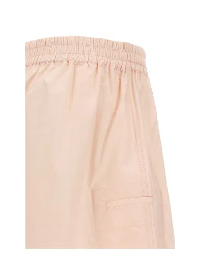 Studio Nicholson Elastic Waistband Lightweight Relaxed Fit Shorts In Pink