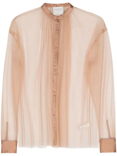 FORTE FORTE FORTE_FORTE TULLE BOHEMIAN SHIRT CLOTHING 