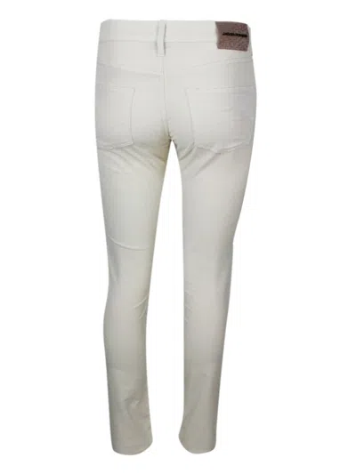 Jacob Cohen Corduroy Trousers In Beige