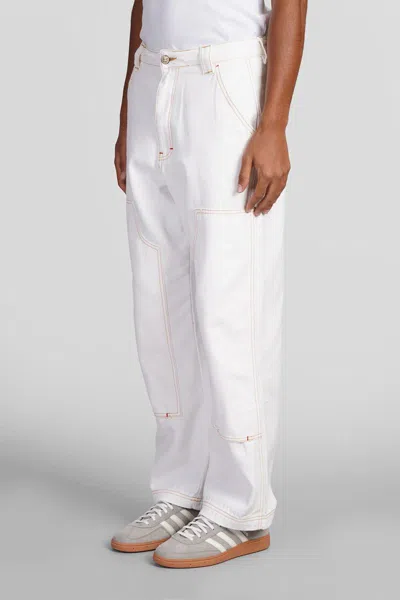 Icecream Canvas Carpenter Trousers In Beige