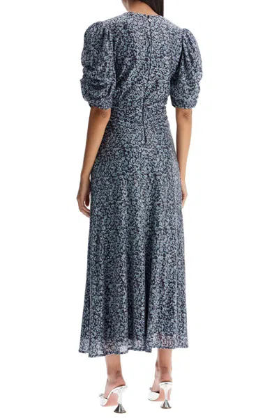 Rotate Birger Christensen Sequinned Printed Maxi Dress In Blue