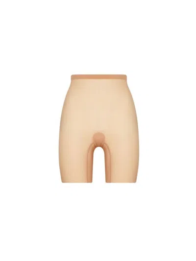 Wolford Shaping Tulle Control Shorts In Nude & Neutrals