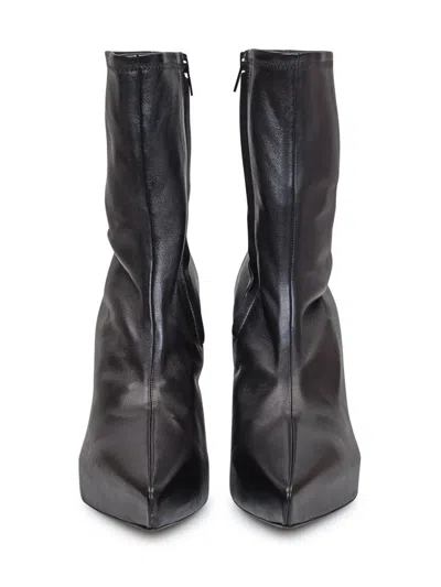 Givenchy Nappa Leather Ankle Boots With 8 Cm Wedge Height In Black