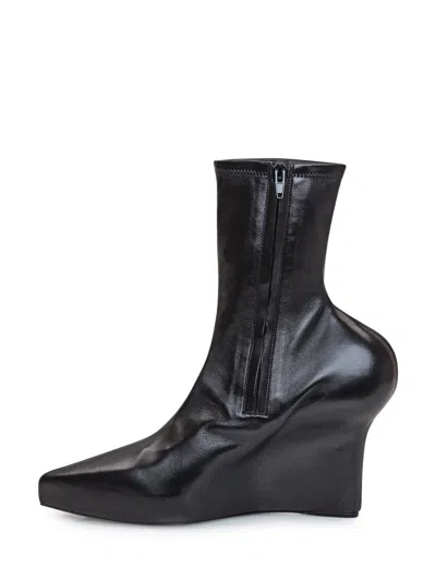 Givenchy Nappa Leather Ankle Boots With 8 Cm Wedge Height In Black