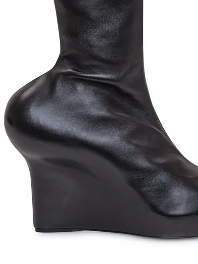 Givenchy Nappa Leather Ankle Boots With 8 Cm Wedge Height In Black