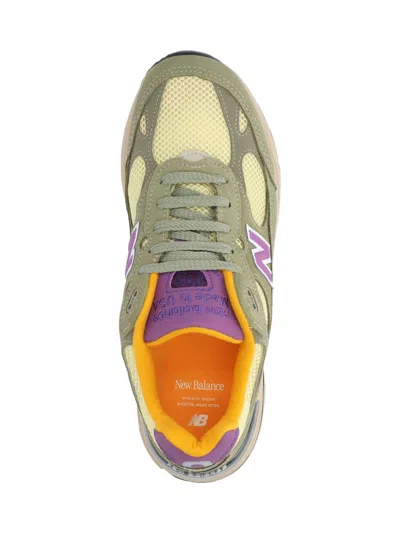 New Balance Low Top Sneakers With Mesh Upper And Rubber Sole In Green