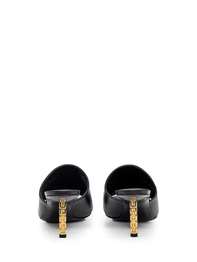 Givenchy G Cube Leather Mules In Black