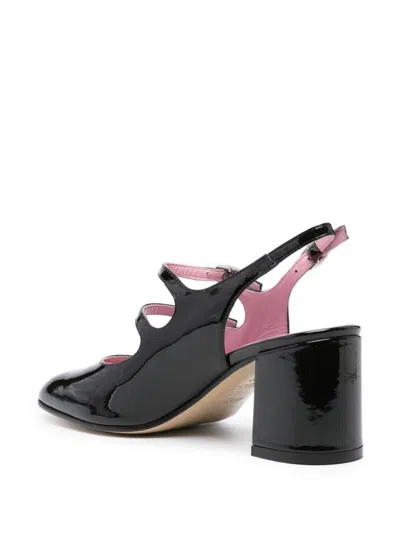 Carel Paris Banana Patent Leather Slingback Pumps In Black