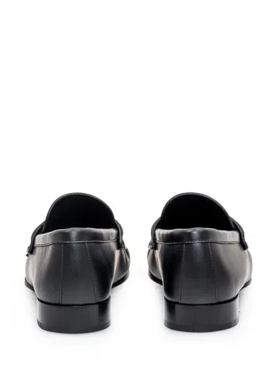 Givenchy Classic Lambskin Loafers With Ruched Detailing In Black