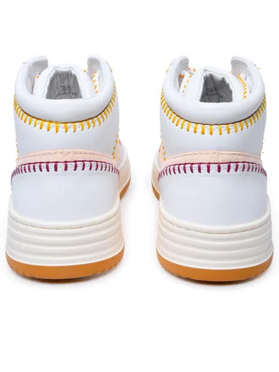 Hogan High-top Lace-up Sneakers In White