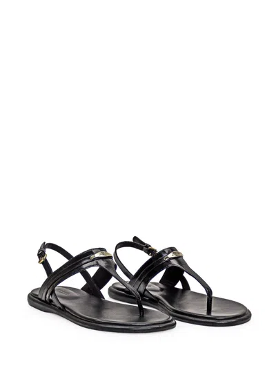 Isabel Marant Round Head Flat-soled Sandals In Black