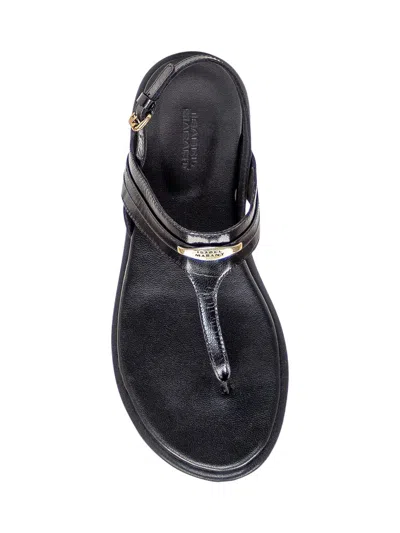 Isabel Marant Round Head Flat-soled Sandals In Black