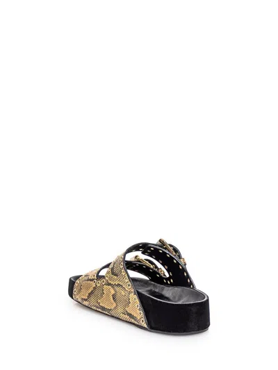 Isabel Marant Lennyo Buckle Sandals In Black